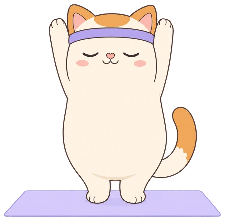 Miso demonstrating Upward Salute